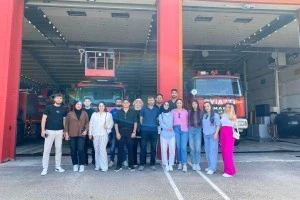 EBYÜ Sivil Savunma ve İtfaiyecilik Programı Öğrencilerinden Erzincan İtfaiyesine Ziyaret